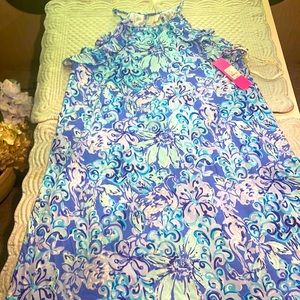 Large Lilly Pulitzer Billy dress. Salt water Blue New with tags